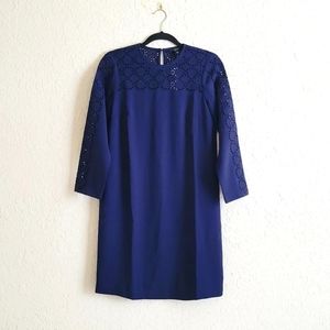 JCrew navy/dark blue shift dress